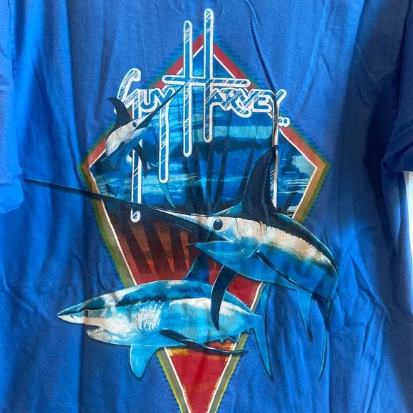 Guy Harvey, Shirts, Guy Harvey Blue Water Fishing Tshirt Small Sailfish